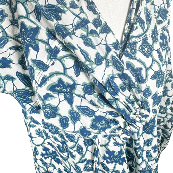 Derek lam 10 Crosby Kasha Floral Peasant Top Boho Beachy Boxy Blouse Size 2 = S - Picture 7 of 11